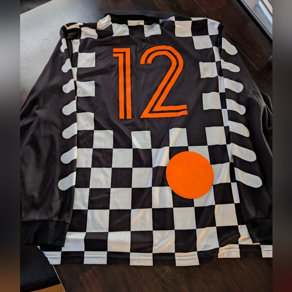 Nike x Off-White Mercurial NRG X Football Jersey 'Black Total Orange', Size XL - Picture 2 of 6
